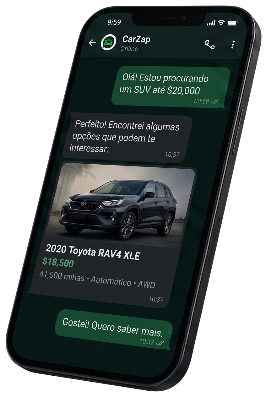 CarZap no WhatsApp